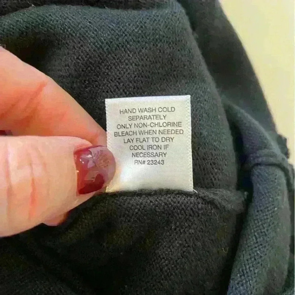 Soho Street Sweater Dress Black Hooded Long Sleeve Button/Slit Sides Size L Fall - Picture 10 of 13